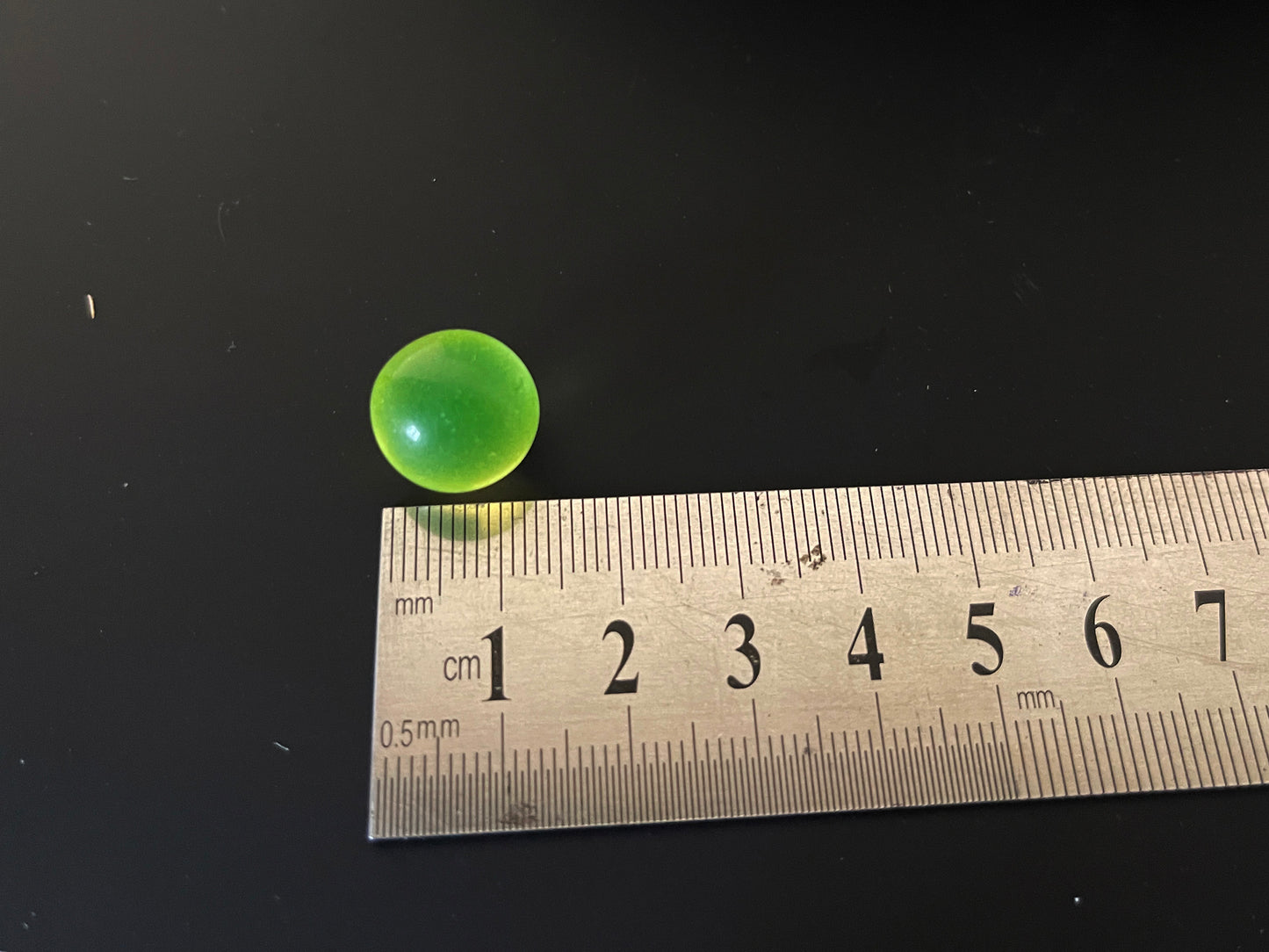 14mm Uranium Glass Marbles (Seconds)