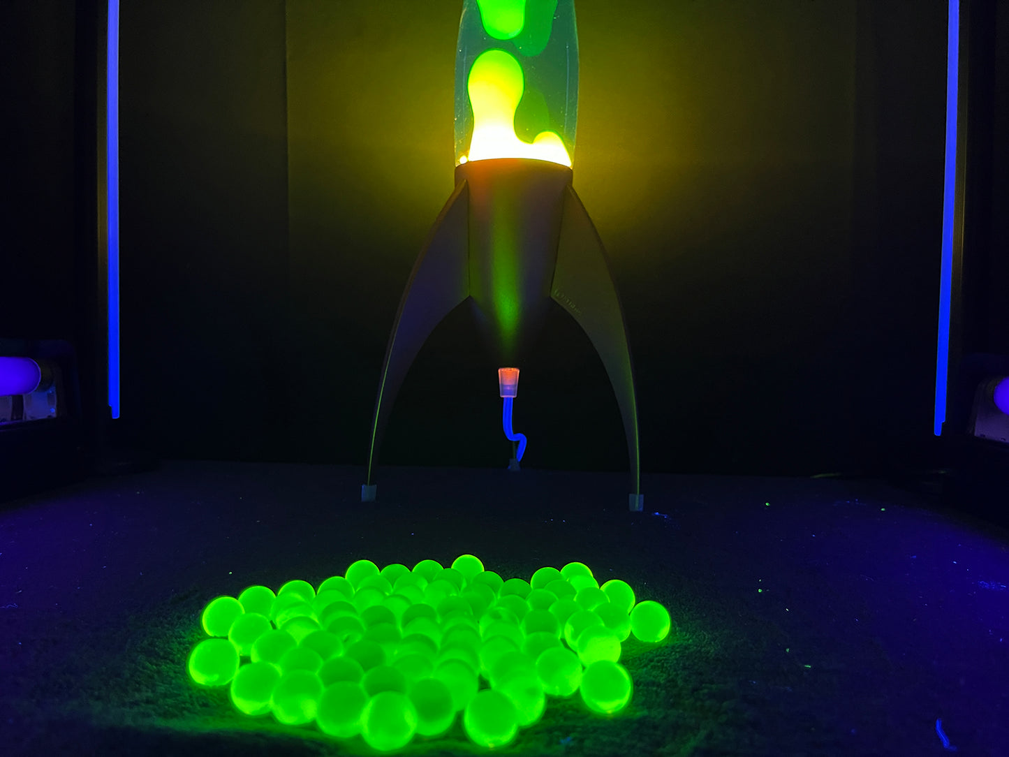 14mm Uranium Glass Marbles (Seconds)