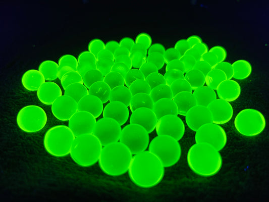 14mm Uranium Glass Marbles (Seconds)