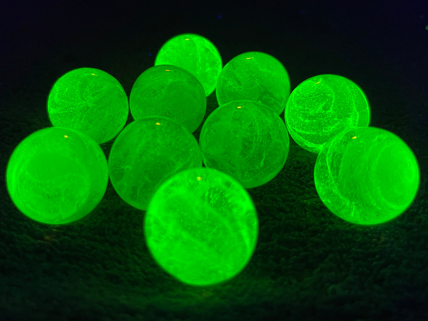 Uranium Glass 25mm Shooter Marble