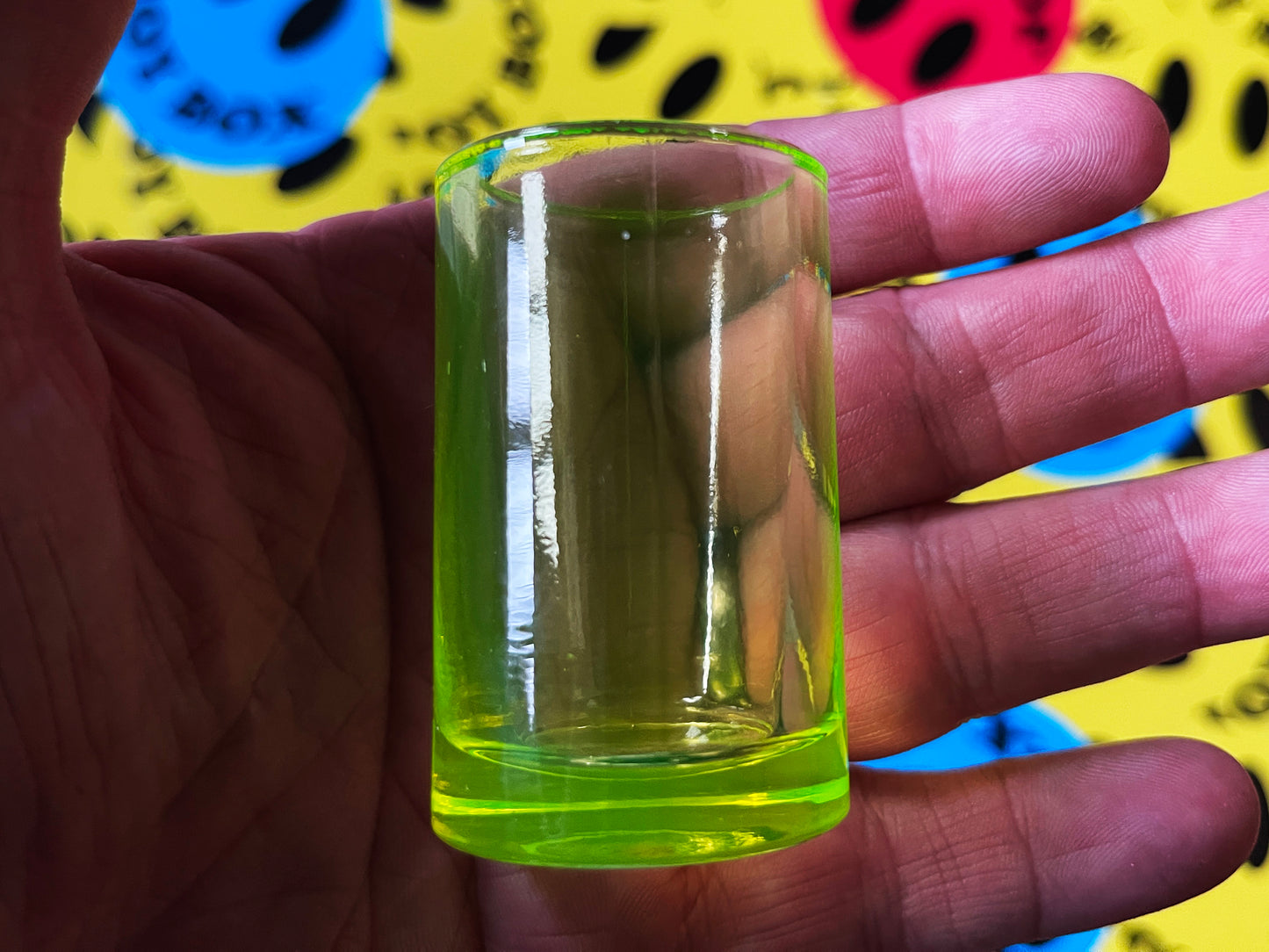 Uranium Glass Shot Glass