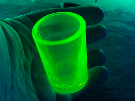 Uranium Glass Shot Glass
