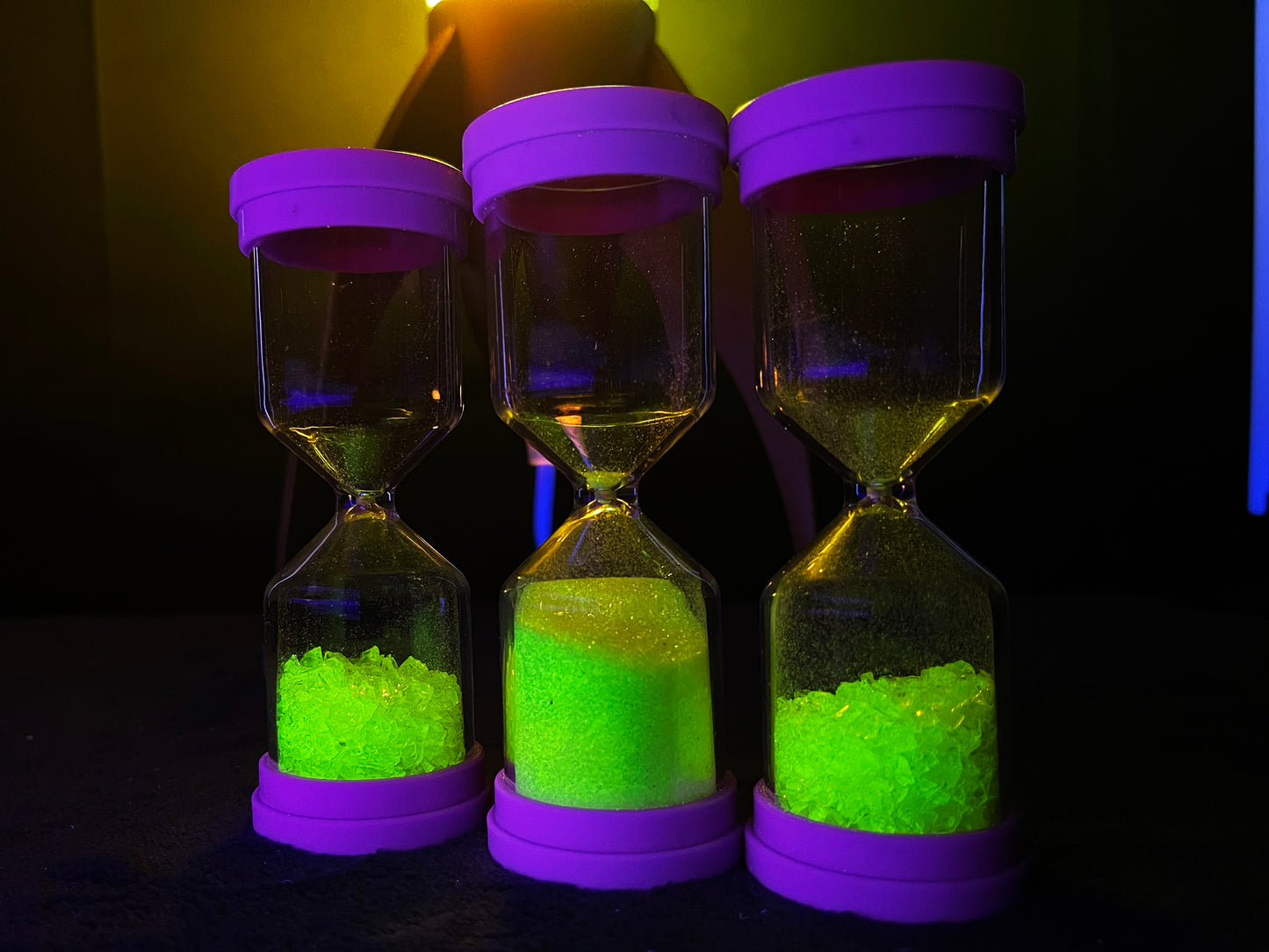 Uranium Glass Filled Egg Timer