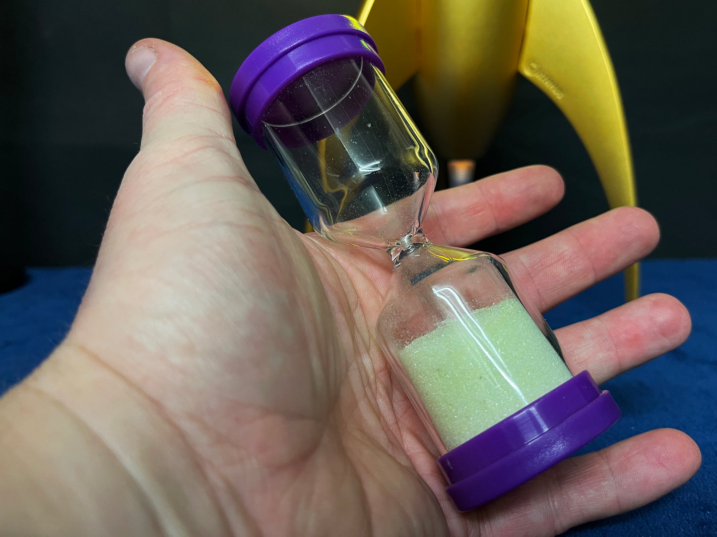 Uranium Glass Filled Egg Timer