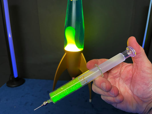 Uranium Glass Filled Syringe