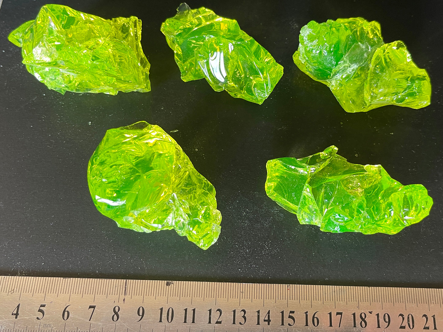 Uranium Glass Cullet Chunks