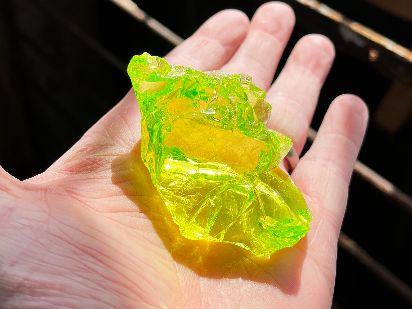Uranium Glass Cullet Chunks