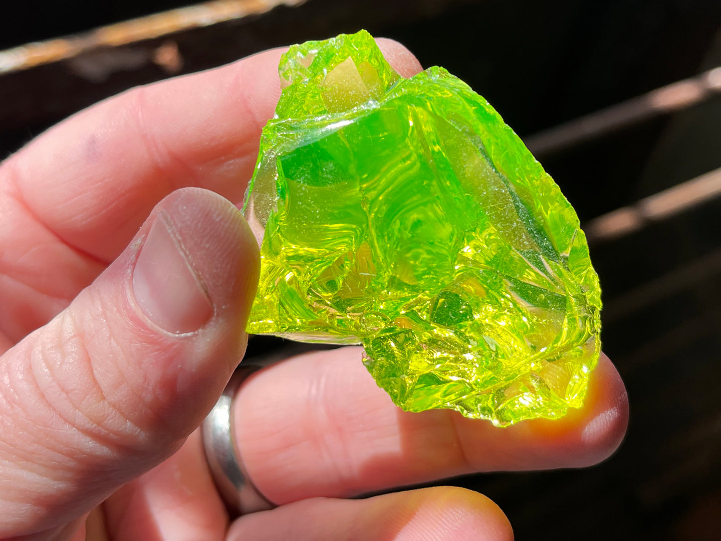Uranium Glass Cullet Chunks