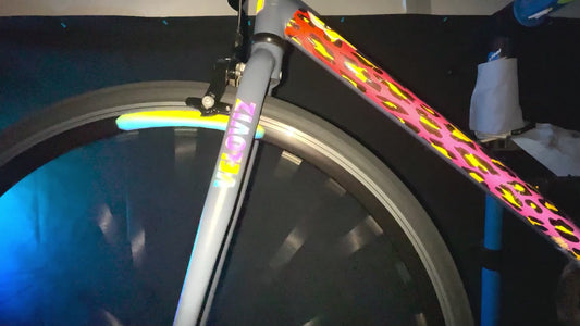 Reflective Rainbow Bright Hexagon Wheel Rim Stickers