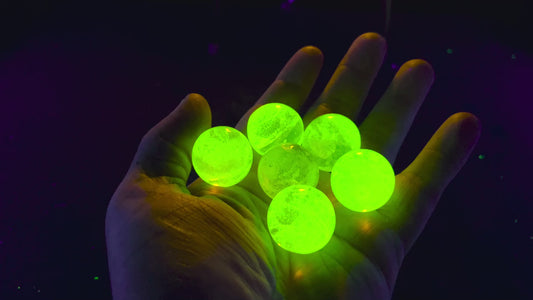 Uranium Glass 25mm Shooter Marble