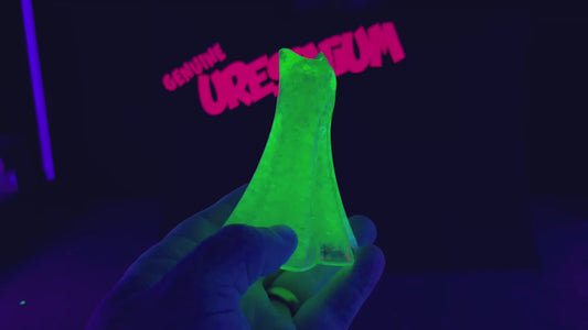 Uranium Glass Resin Ghost Cat - Tall (Uresinium)