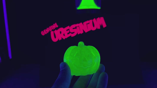 Uranium Glass Resin Ghost Pumpkin (Uresinium)