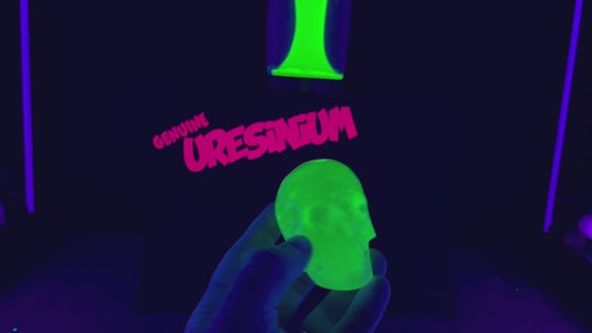 Uranium Glass Resin Skull (Uresinium)