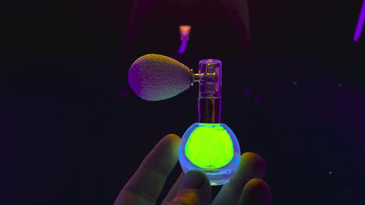 Uranium Glass Filled Perfume Atomiser
