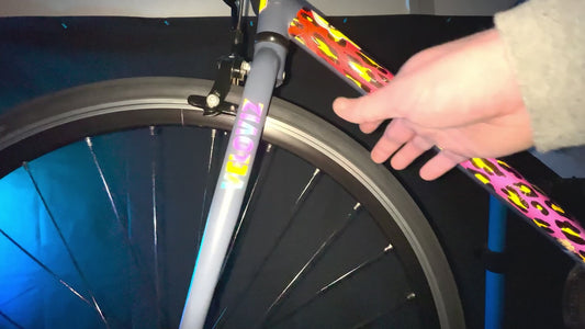 Reflective Rainbow Bright Racing Stripe Wheel Rim Stickers