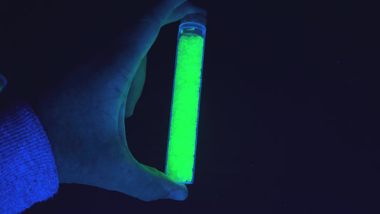 Uranium Glass Filled Vials