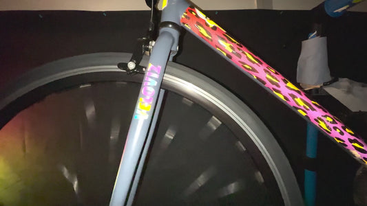 Reflective Rainbow Bright Blob Wheel Rim Stickers