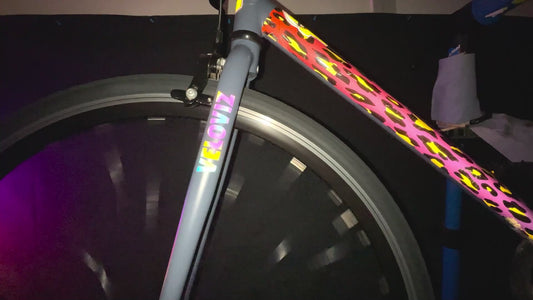 Reflective Rainbow Bright Lightning Bolt Wheel Rim Stickers