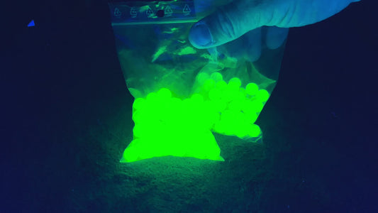 10mm Uranium Glass Marbles