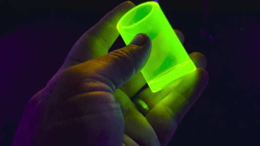Uranium Glass Shot Glass
