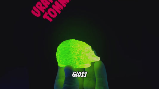 Uranium Vaseline Glass Hedgehog