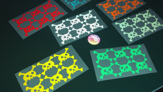Valueviz Reflective Skull and Crossbones (Medium) Stickers