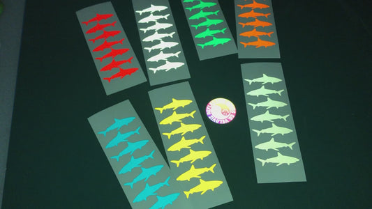 Valueviz Reflective Shark (Medum) Stickers
