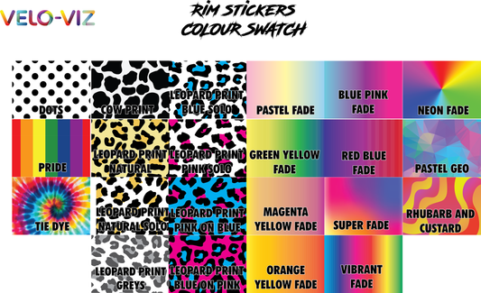 Reflective Wheel Rim Stickers - Blobs