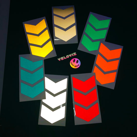 Valueviz Reflective 4 Inch Chevron Stickers