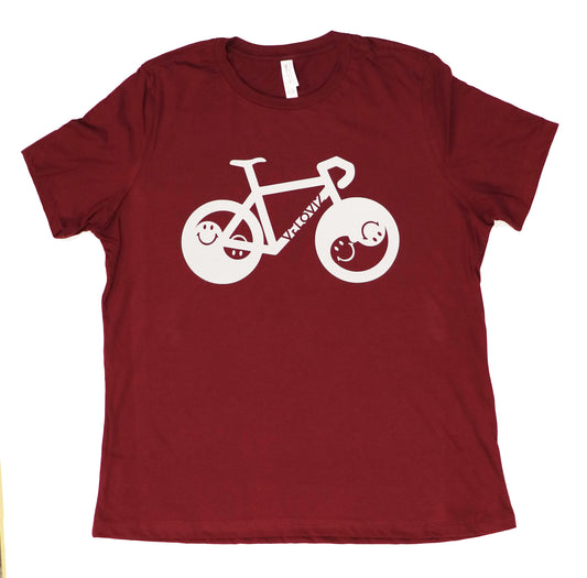 Reflective T Shirts - Good Vibes - Red (Womens)