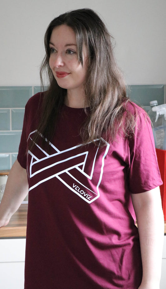 Reflective T Shirts - Infinite Visibility - Red (Womens)