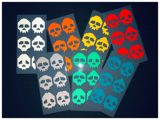 Valueviz Reflective Skulls Stickers