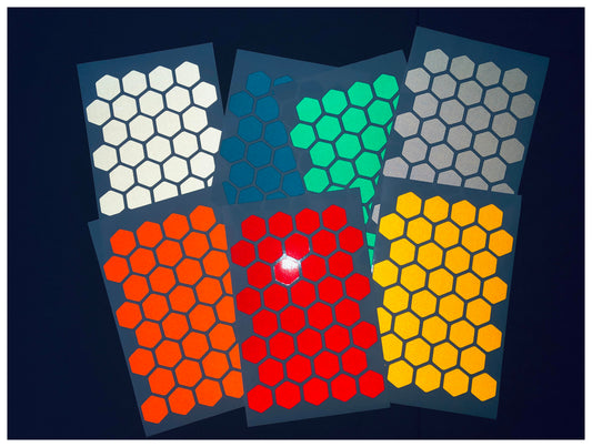 Valueviz Reflective Hexagon Stickers
