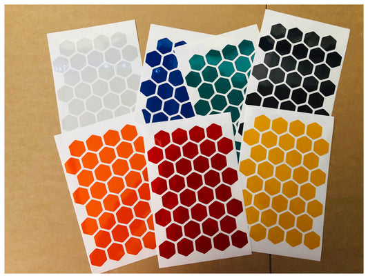 Valueviz Reflective Hexagon Stickers