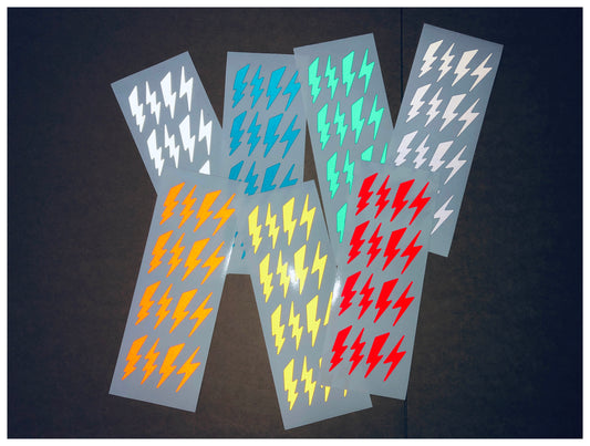 Valueviz Reflective Lightning Bolt Stickers