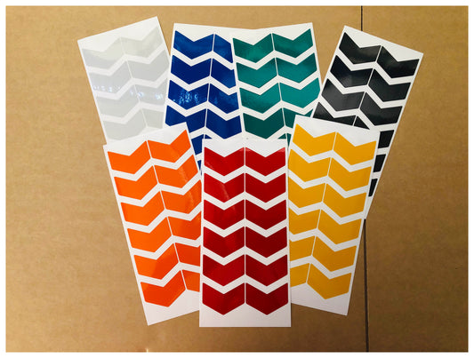 Valueviz Reflective 2 Inch Chevron Stickers