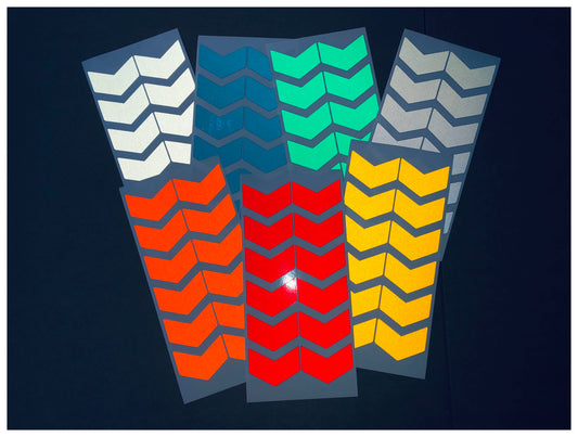 Valueviz Reflective 2 Inch Chevron Stickers