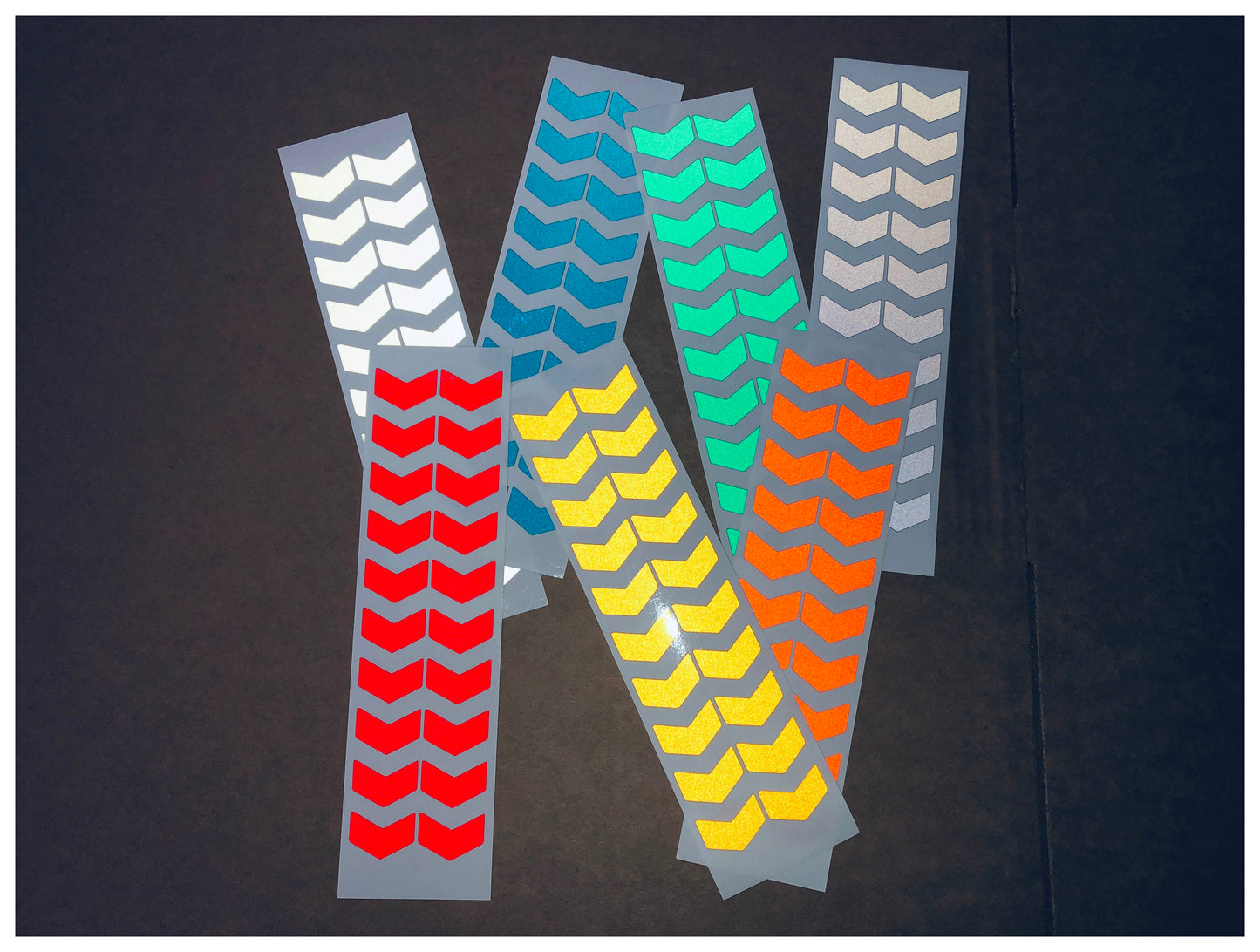 Valueviz Reflective 1 Inch Chevron Stickers