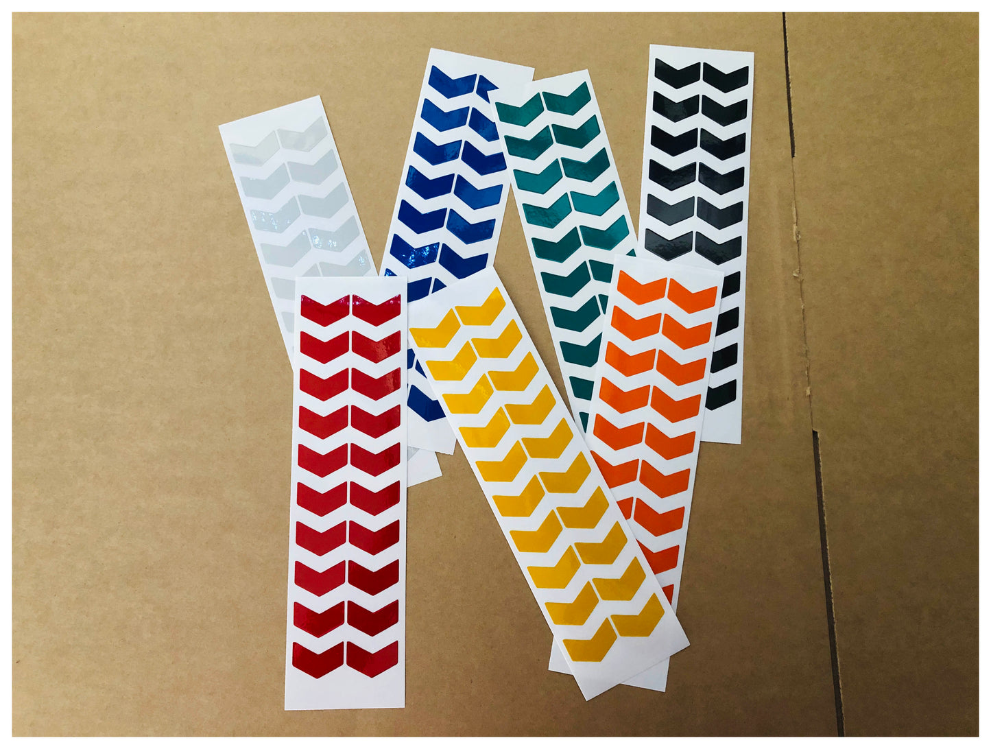 Valueviz Reflective 1 Inch Chevron Stickers