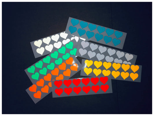 Valueviz Reflective Heart Stickers