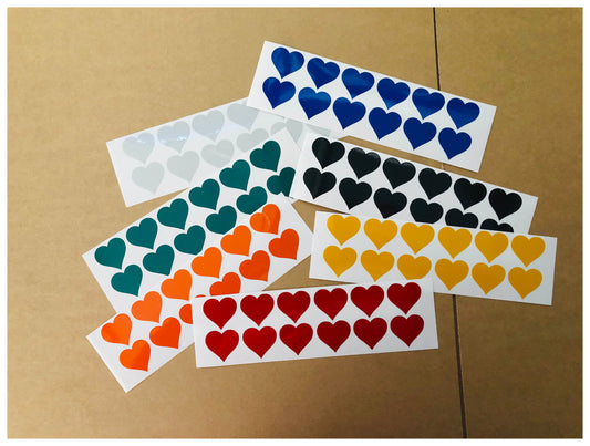 Valueviz Reflective Heart Stickers