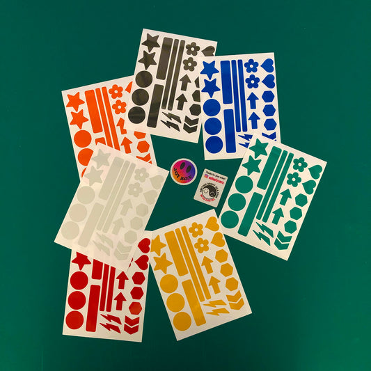 Valueviz Reflective Shape Assortment Stickers