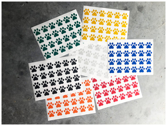 Valueviz Reflective Paw Print A4 Cargo Bike Stickers