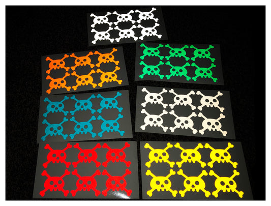 Valueviz Reflective Skull and Crossbones (Medium) Stickers