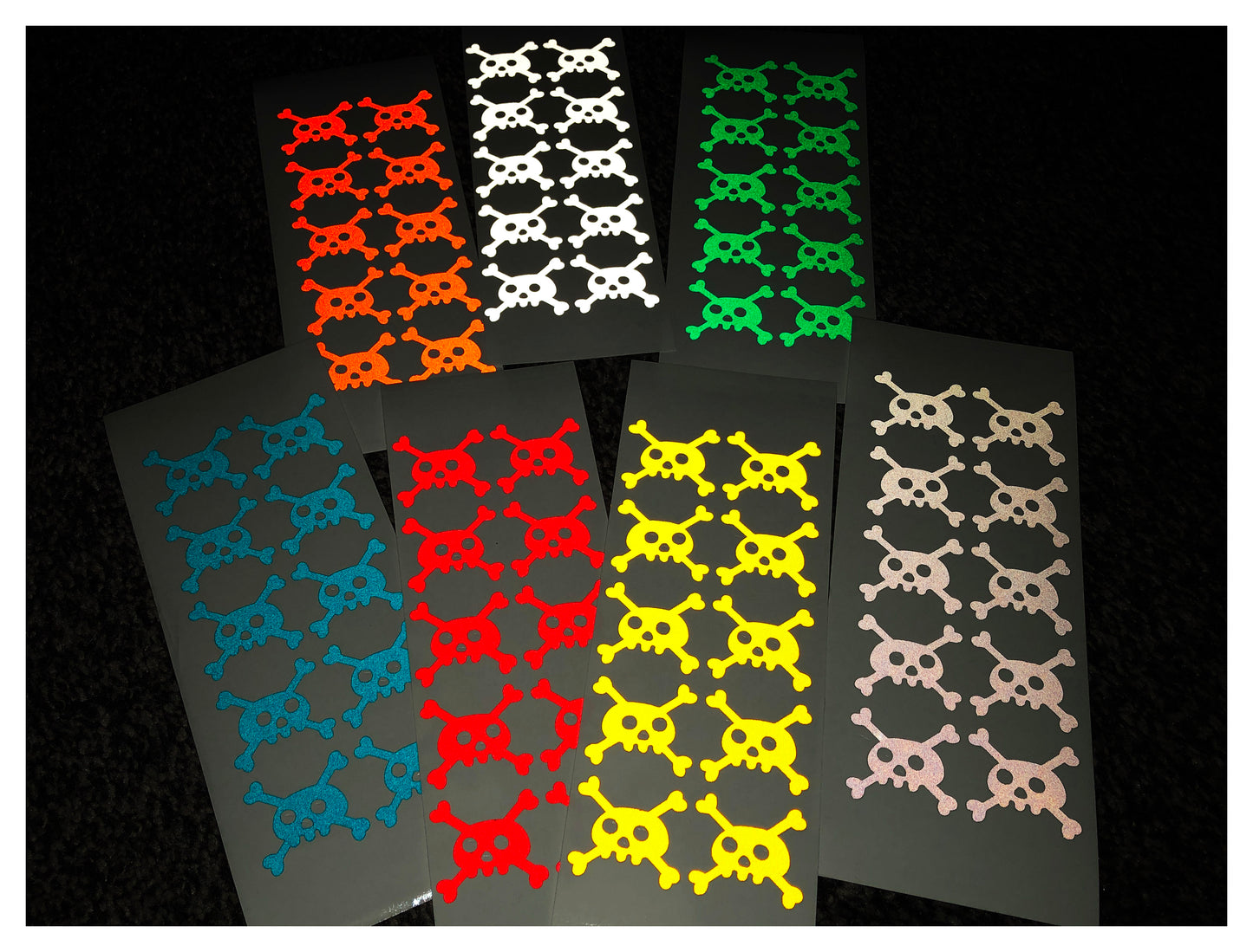 Valueviz Reflective Skull and Crossbones (Small) Stickers