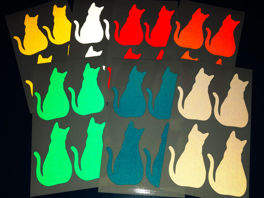 Valueviz Reflective Cat (LARGE) Stickers