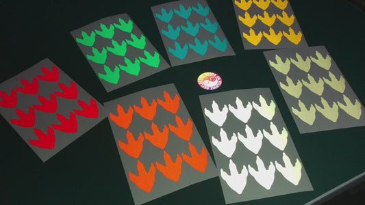 Valueviz Dinosaur Footprint (Small) Stickers