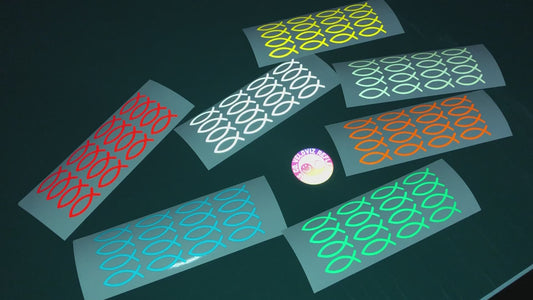 Valueviz Reflective Jesus Fish Ichthys (Extra Small) Stickers